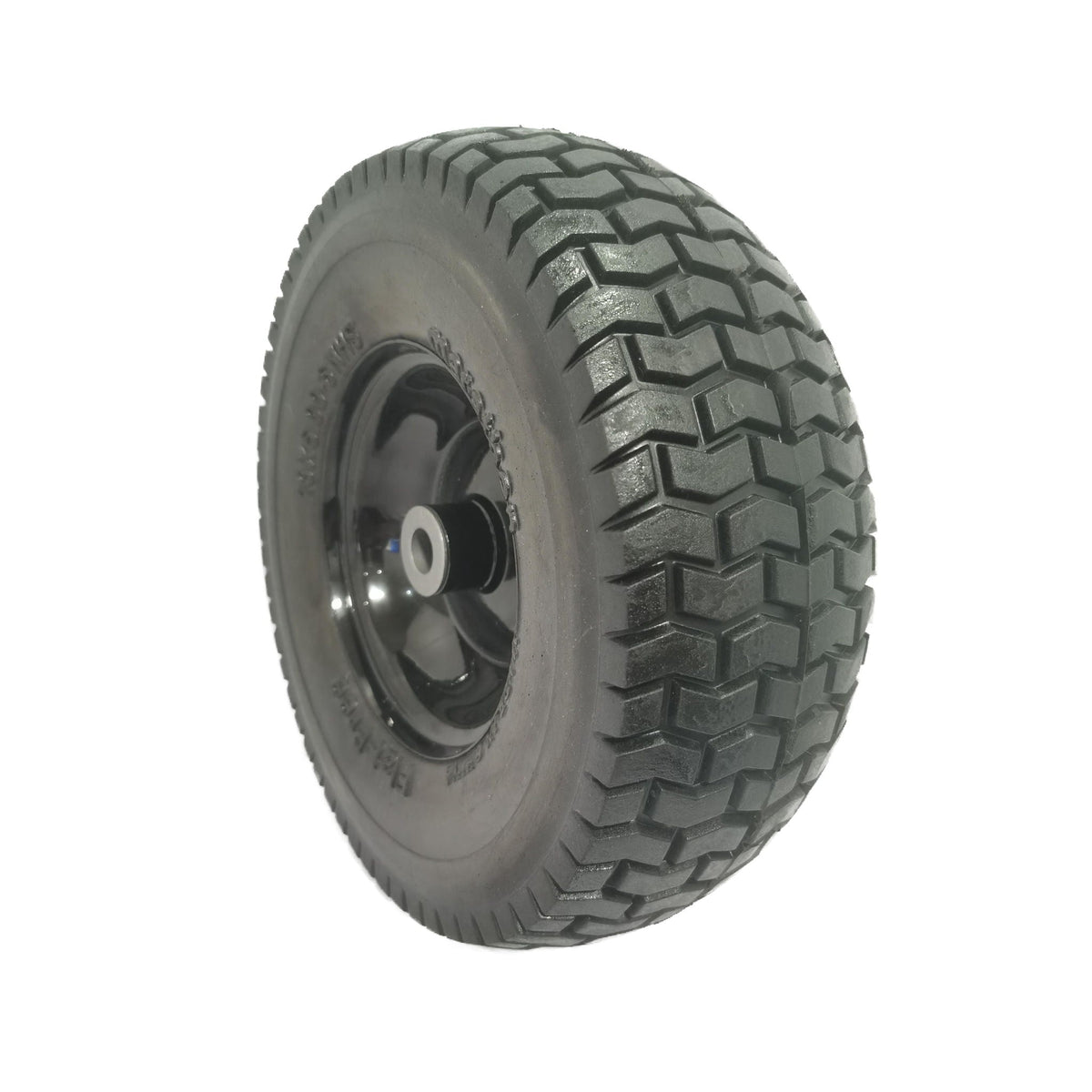 Flat Free Tire And Wheel Assemblies For Riding Lawn Mowers With 3" Hub - Black