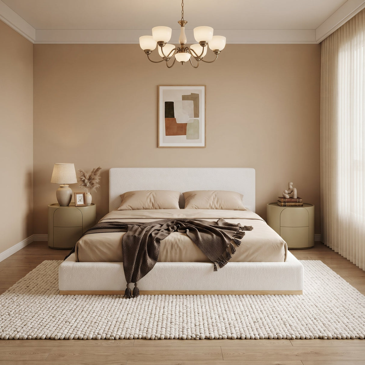 Elegant Upholstered Bed
