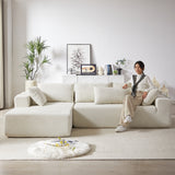 Modern Chenille Upholstered Sectional Sofa Couch Set