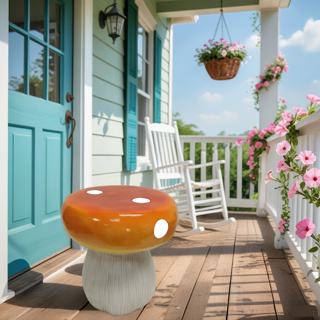 Mushroom Resin Model Stool