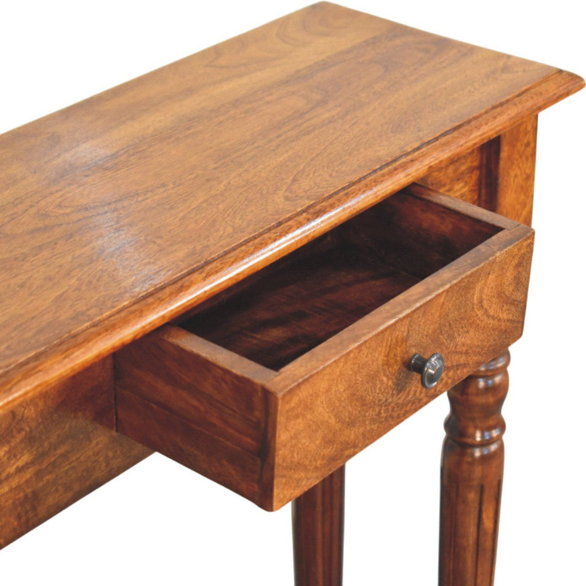 Turned Legs Drawer Console Table