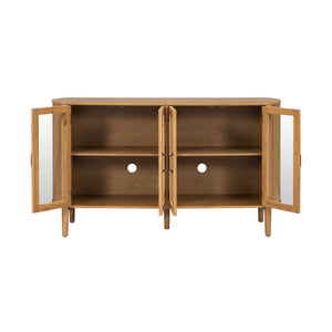 Stylish Large Storage Cabinet with 4 Doors