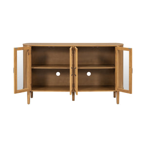 Stylish Large Storage Cabinet with 4 Doors