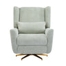 Power Recliner Chair Swivel with Boucle Upholstery and 360° Swivel
