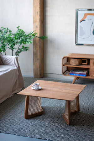 Teak Coffee Table - Natural Wood / Brown