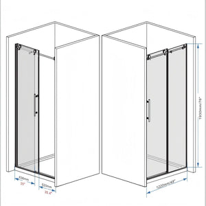 Frameless Shower Door With Handle