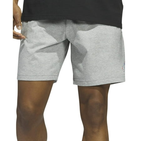 Adidas Men's Essentials Americana Jersey Shorts - Grey