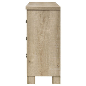 Sansome - 6 Drawer Bedroom Dresser With Pulls - Oak