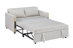 Percy - Teddy Sleeper Loveseat With Dual-Pull Sleeper Design
