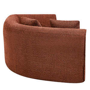 110" Modern Curved L-Shaped Modular Sectional Sofa