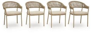 Orchard Beach - Arm Chair With Cushion (Set of 4) - Beige