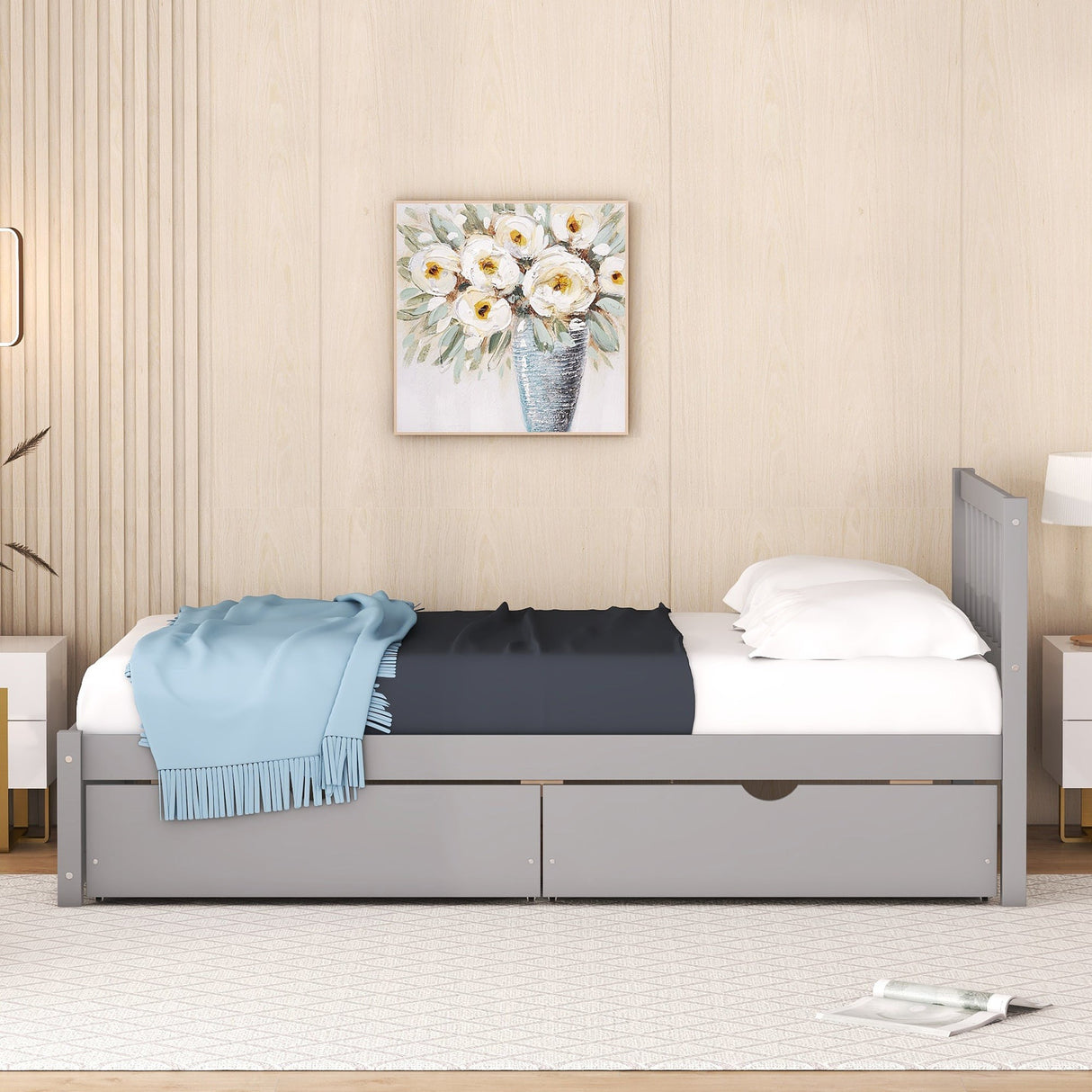 The Modern Storage Twin Bed Frame – Streamlined Design Meets Practical Elegance