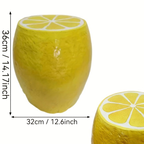 Yellow Lemon Fruit Stool
