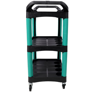3 Tier Rolling Auto Detail Cart With Wheels