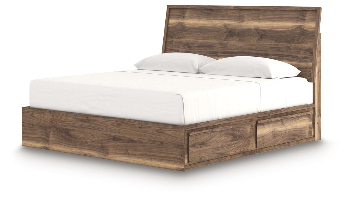 Chirason - Panel Bed With Storage