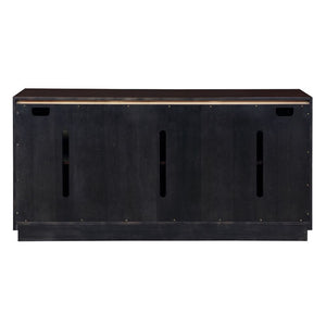 Geranio - Console Cabinet - Metallic Silver & Walnut