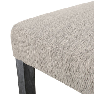 Contemporary Dining Chair With Upholstered Seating And Tapered Legs