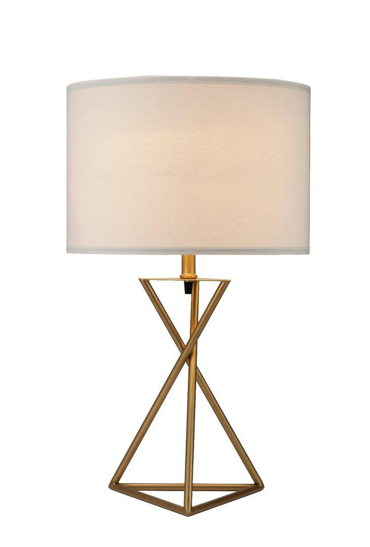 26.25' Tall Ester Mid-Century Metal Table Lamp in Matte Gold