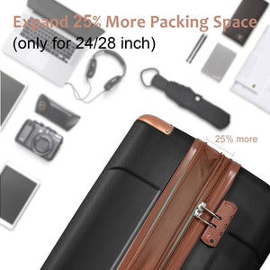 Lightweight Durable ABS Hardshell Luggage - 24 Inch