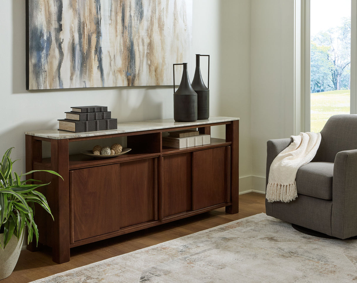 Tobinville - Accent Cabinet - Dark Brown
