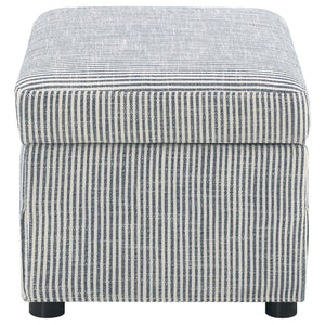 Winter Upholstered Hydraulic Lift Top Storage Ottoman Grey