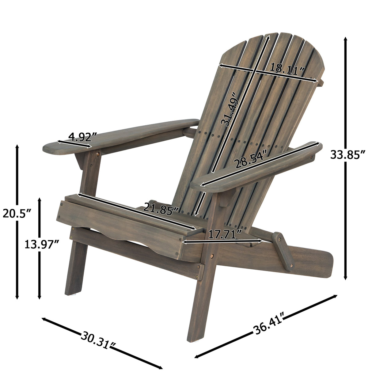 The Storvik Folding Adirondack Chair