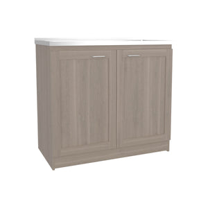 Utility Sink Cabinet 36" H, 2 Doors, 2 Shelves