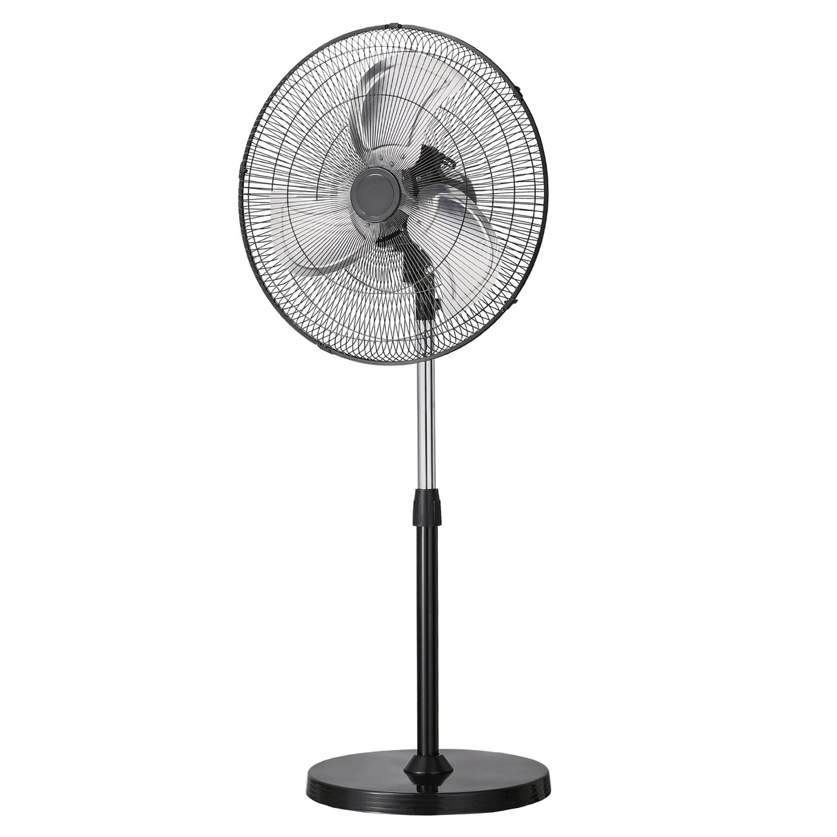 18" Industrial Pedestal Fan 3-Speed Oscillating Fan with Adjustable Height
