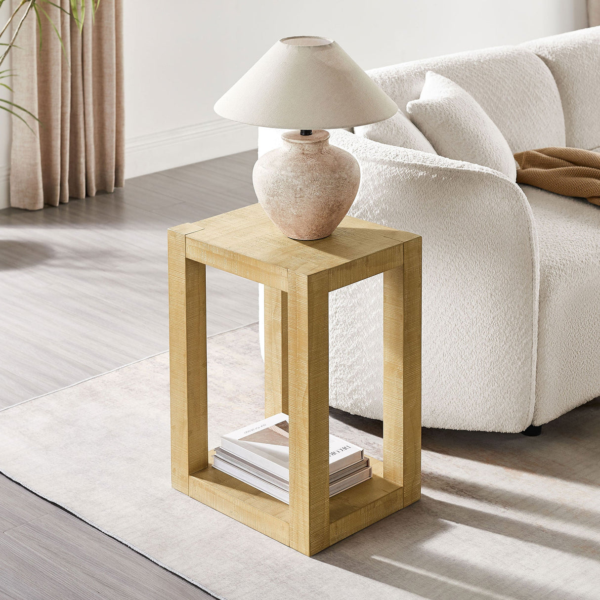 14 Inch Rectangular MDF Coffee Table