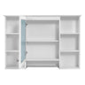 3 In 1 Modern Bathroom Mirror Cabinet With Adjustable Shelf, Soft Close Door, High Definition Mirror & Towel Bar