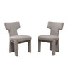 Armless Curved Back Accent Chairs