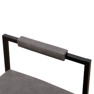 Elegant Bar Stool Set With Backrest And Footrest, Counter Height (Set of 2)