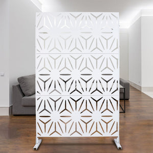 Outdoor & Indoor Metal Privacy Screen, Freestanding Decorative Panels