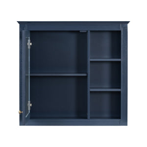 Wall Mounted Medicine Cabinet With Mirror And 3 Open Shelves
