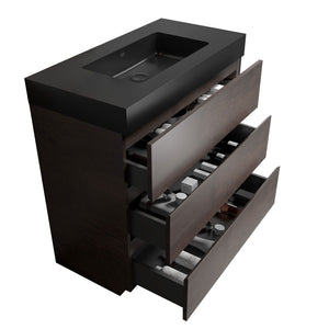Alice - Bathroom Vanity With Large Storage, Freestanding