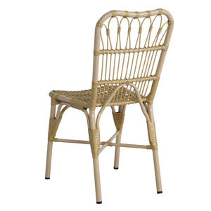 7-Piece Outdoor Dining Set for 6 with Acacia Wood Table & Rattan Chairs