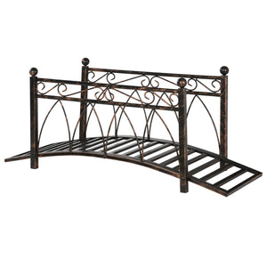 Outsunny Metal Arch Zen Garden Bridge