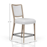 Counter Stool in Sand Colored Finish, Set of 2