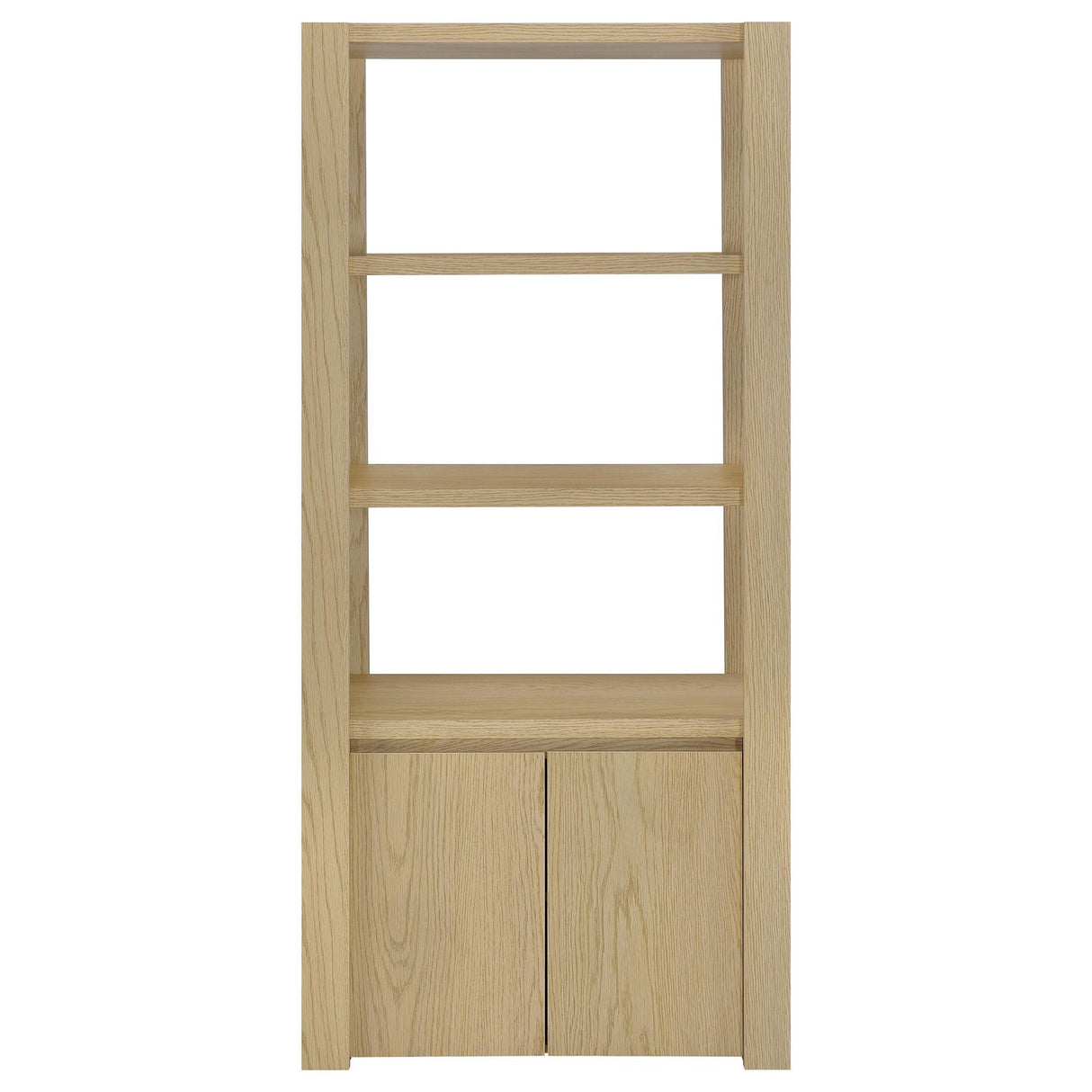 Laurelton 3-shelf Media Tower Tall Pier Cabinet Light Oak