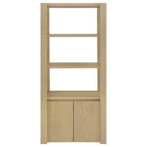 Laurelton 3-shelf Media Tower Tall Pier Cabinet Light Oak