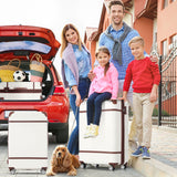 20 in hard side 2 piece lightweight suitcase set with spinner wheels