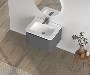24" Wall-Mounted Bathroom Vanity