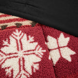 Print Sherpa Comforter Set