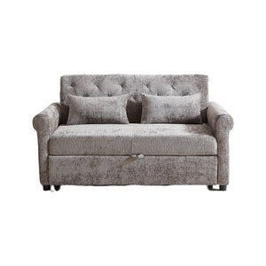 Loveseat Sofa Bed, Pull - Out Couch Sleeper & 2 Pillows