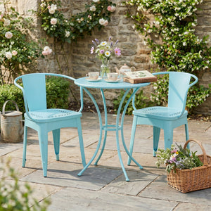 Lourdes 3 PC KD Metal Patio Furniture Set - Matte