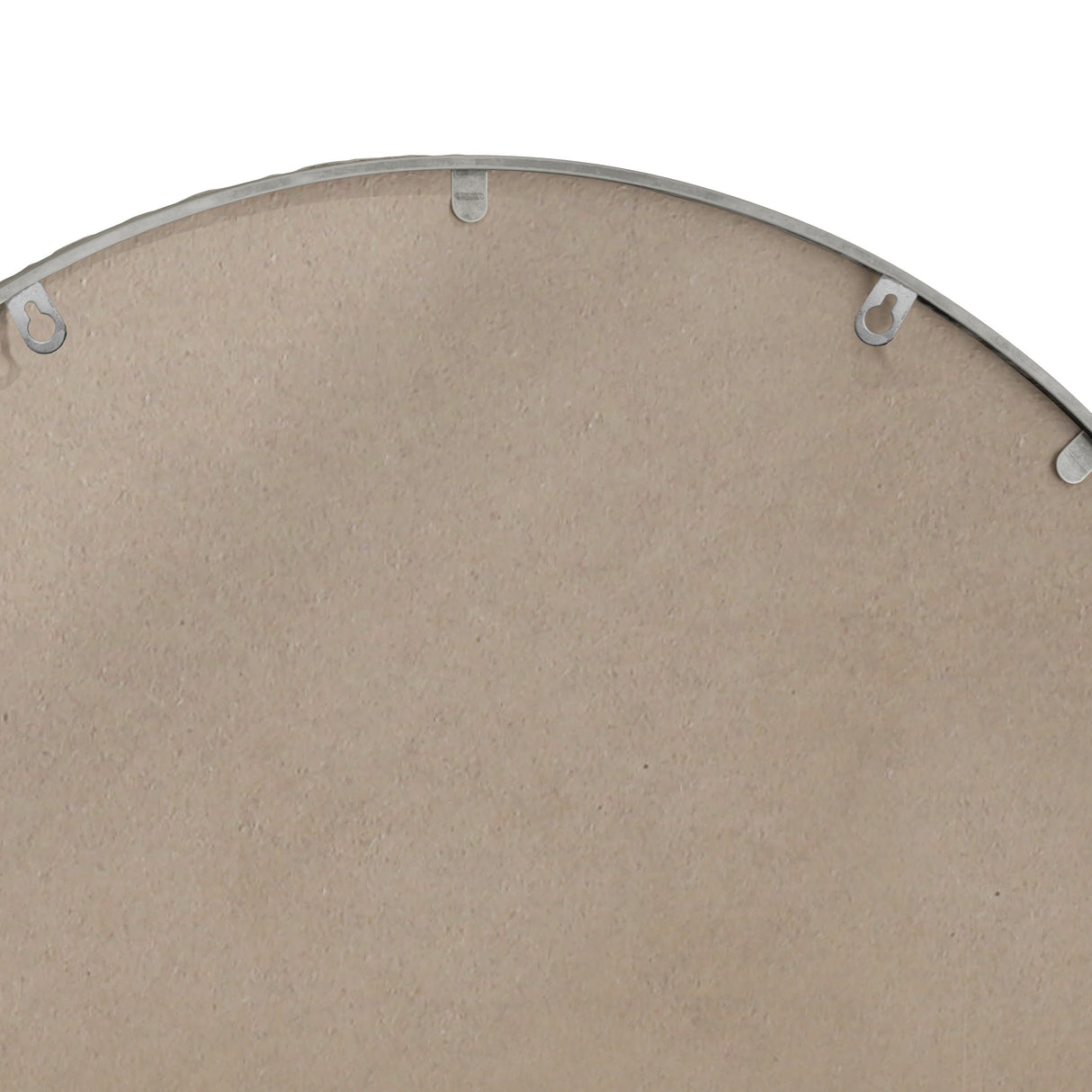 Arched Silver Wall Mirror with Tempered Glass Metal Frame