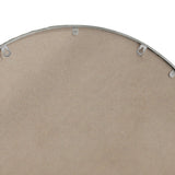 Arched Silver Wall Mirror with Tempered Glass Metal Frame