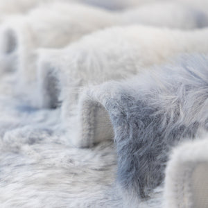 Thick Faux Fur Couch Cover Fluffy Fuzzy Warm Washable Furniture Protector for Kids Pets
