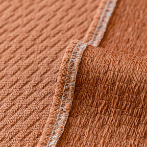 Herringbone Textured Sofa Throw Blanket, Durable Pet Friendly Modern Couch Slipcover