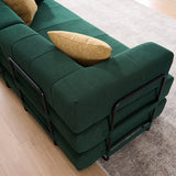 Folding Sofa Bed78.5" Convertible Couch with 2 Pillows